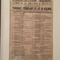 &quot;60 Very Choice Sugar Plantation Hands&quot; auction notice at the Historic New Orleans Collection