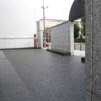 Umschlegplatz Monument, interior of memorial