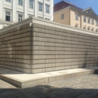 Judenplatz Holocaust Memorial (Nameless Library), view of memorial from north-west